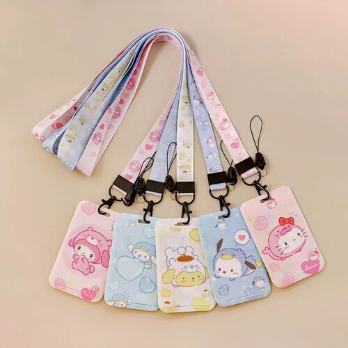 Sanrio Pochaco Melody Card Student Meal Card Instagram Campus Card Love Couple Keychain Bus