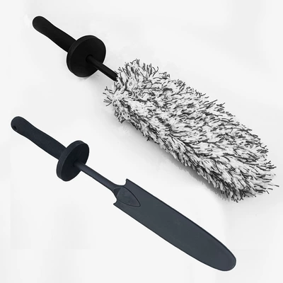 car wash supplies cleaning – Car cleaning tools - flat-black-and-white-long-brush-2-minimum-order