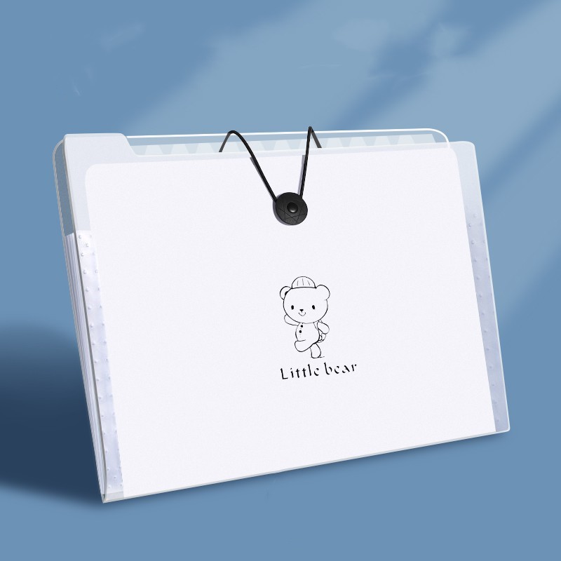 Bolsa de archivo A4 bolsa de órgano multicapa alumno carpeta de inserción transparente para estudiantes de secundaria secundaria bolsa de almacenamiento de papel de prueba de clasificación