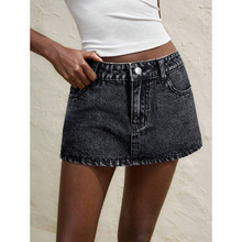 S 51992 Simple Fashion Denim Skirt ��Լʱ��ţ�а���ȹ