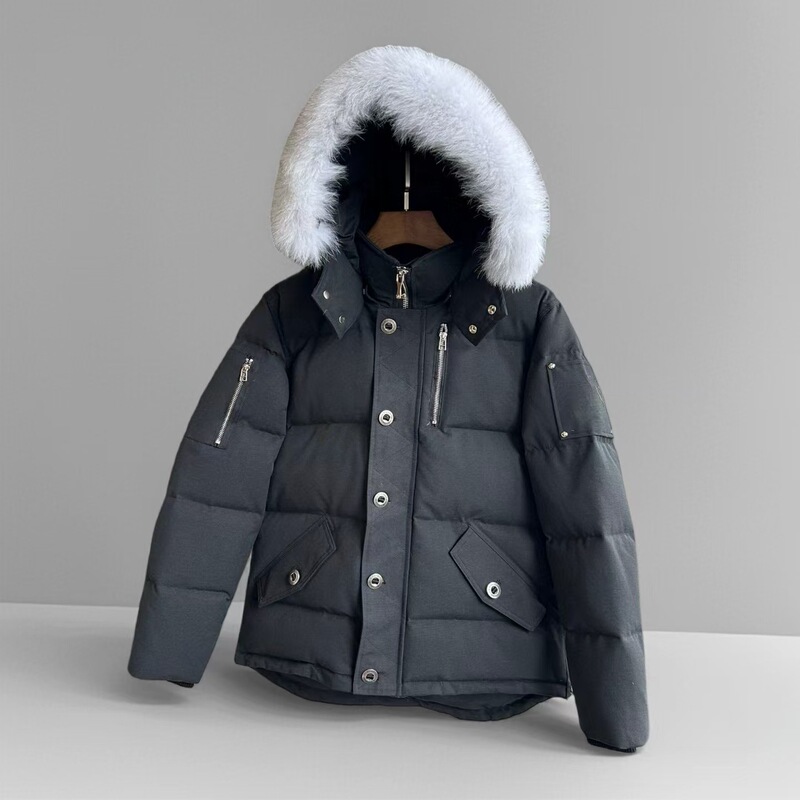 Cross-border Men's Fox Fur Hooded 3Q Down Jacket Men's Scissor Down Jacket Model 06 Cross-border Men's Fox Fur Hooded 3Q Down Jacket Men's Scissor Down Jacket Model 06