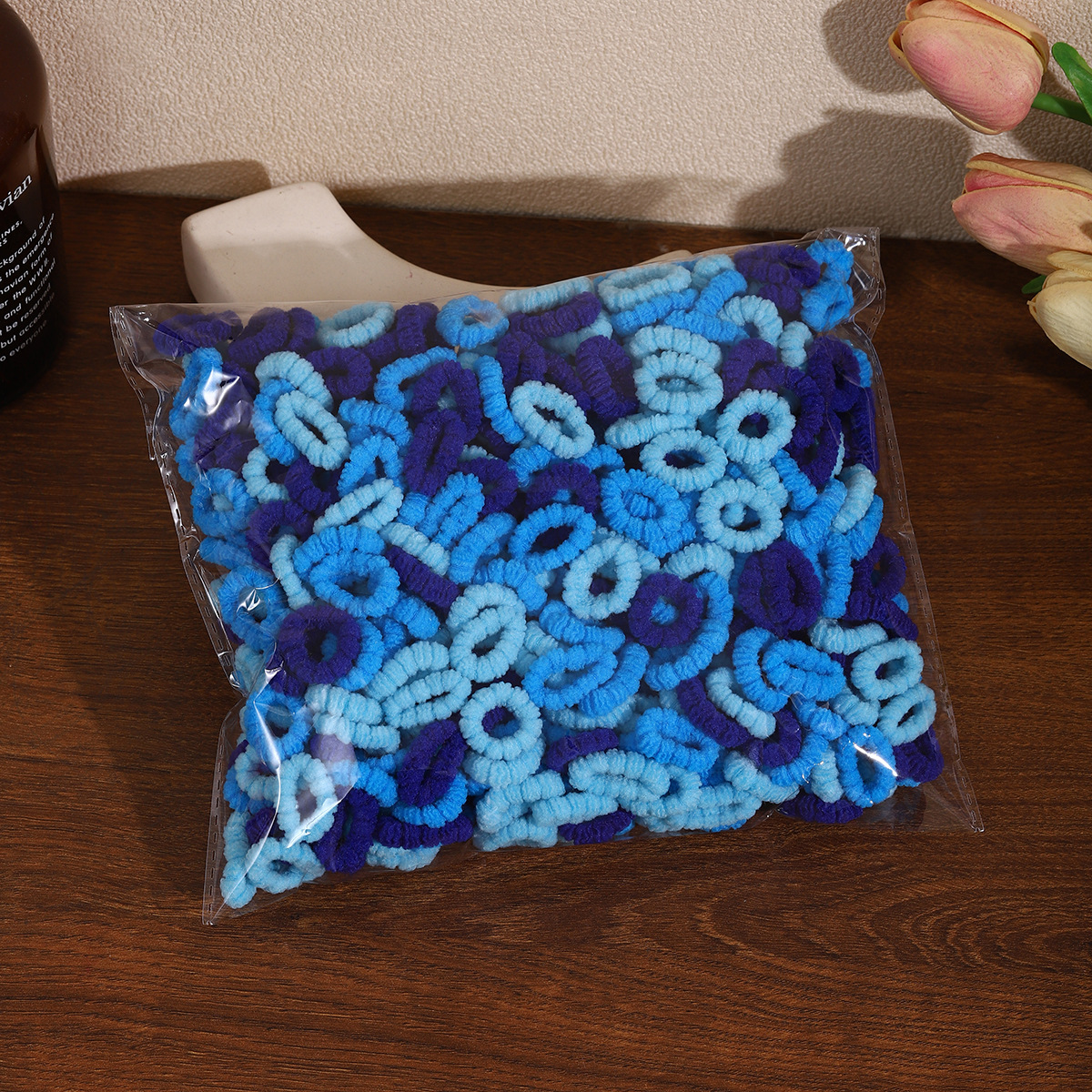 Flores azul 500 bolsas opp