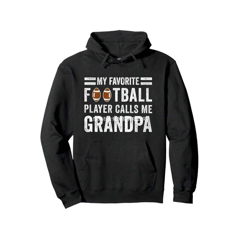 Funny Football Grandpa Saying Drippy Hoodie Men's Graphic Pu