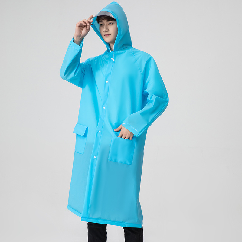 EVA Raincoat al aire libre con brida de sombrero ampliada