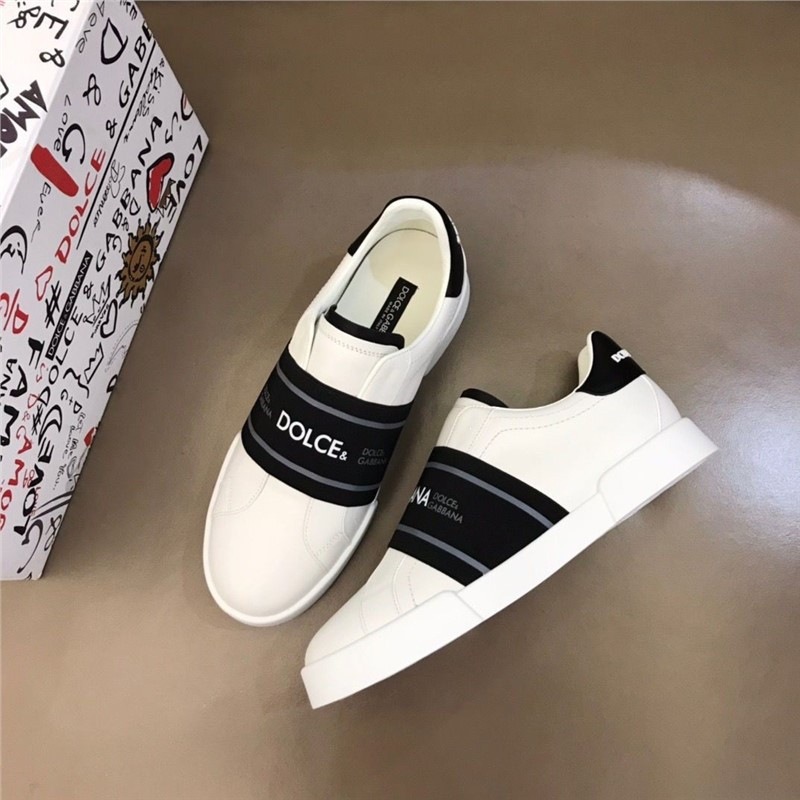 New European style slip-on casual shoes, fashionable lazy men's shoes, versatile sneakers, trendy breathable niche white shoes