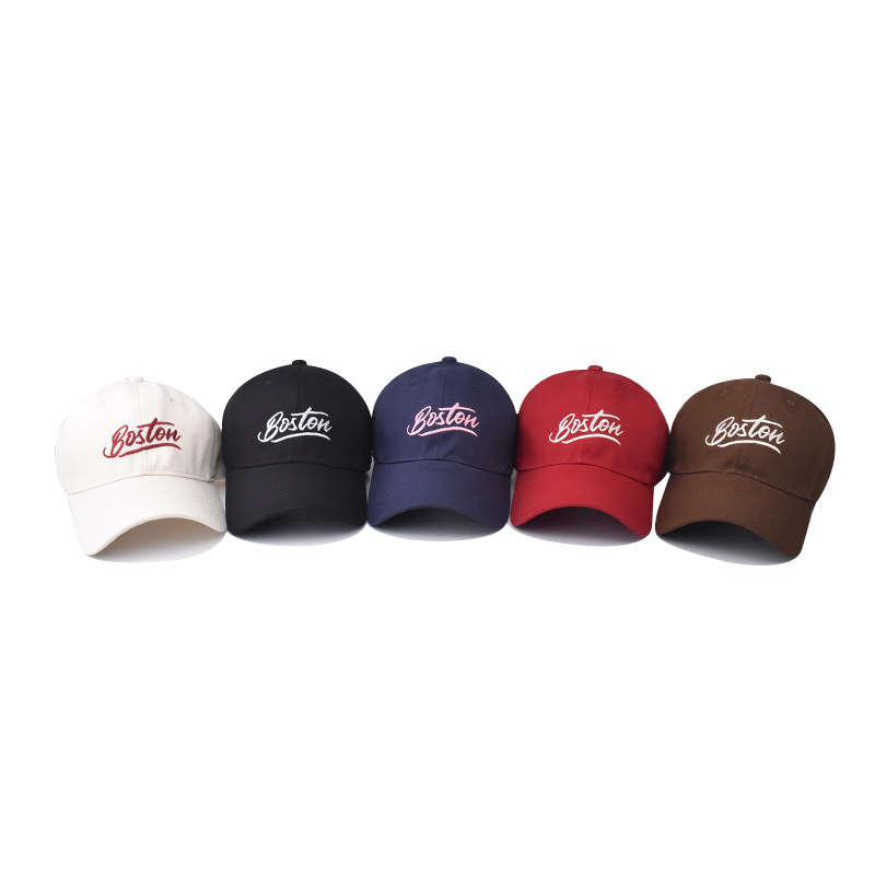 Nuevo algodón transfronterizo al aire libre bordado sombrero de béisbol para hombres y mujeres personalidad sombrero de boca de pato