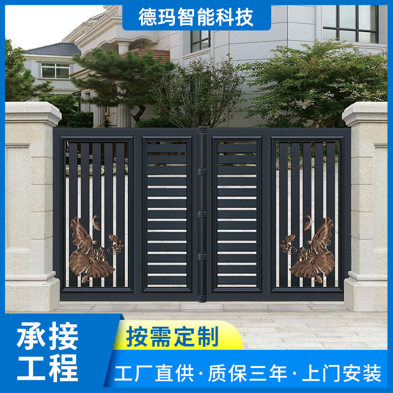 广州铁艺庭院门别墅大门多少钱一樘 广东铝艺别墅庭院门生产厂家