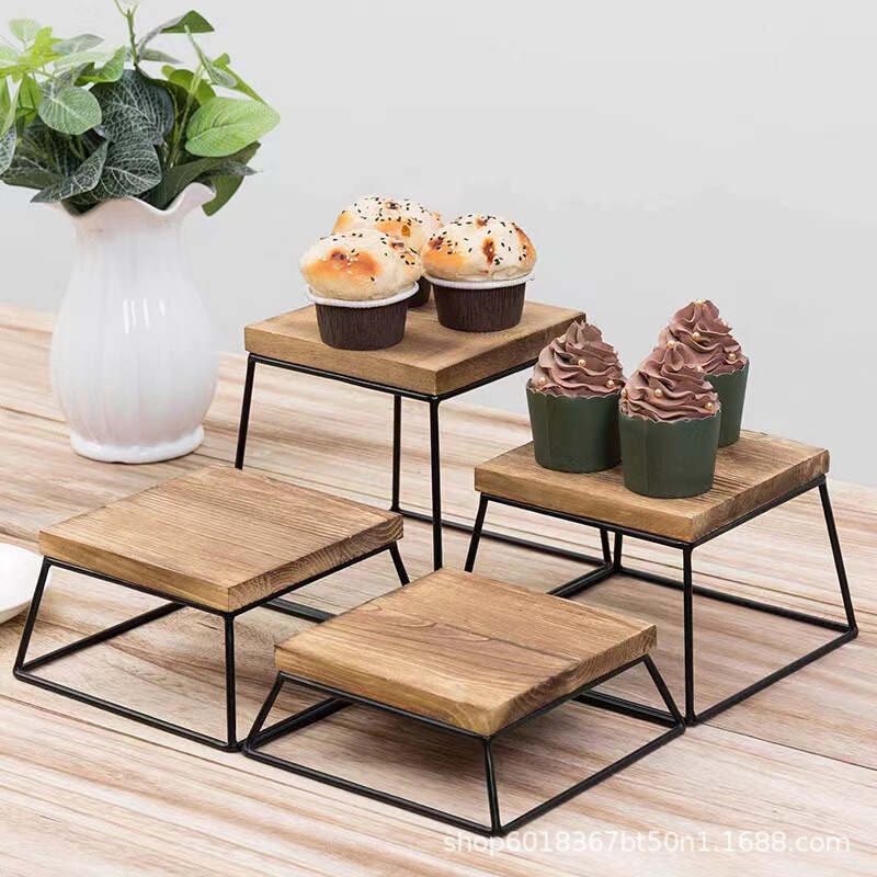 In-Stock Wooden Desktop Cupcake Storage Rack, Square Coffee Shop Dessert Cake Display Stand, Table Decoration Rack In-Stock Wooden Desktop Cupcake Storage Rack, Square Coffee Shop Dessert Cake Display Stand, Table Decoration Rack