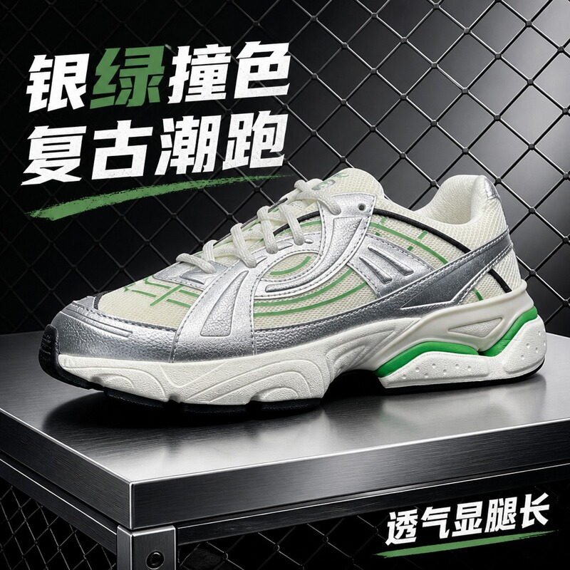Everyday men's running shoes, UA Sola dad shoes, unisex retro sports casual shoes 6005284