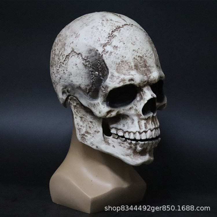 2021 transfronterizo nueva boca móvil cráneo máscara de cráneo cubierta de la cabeza Halloween horror máscara de cráneo