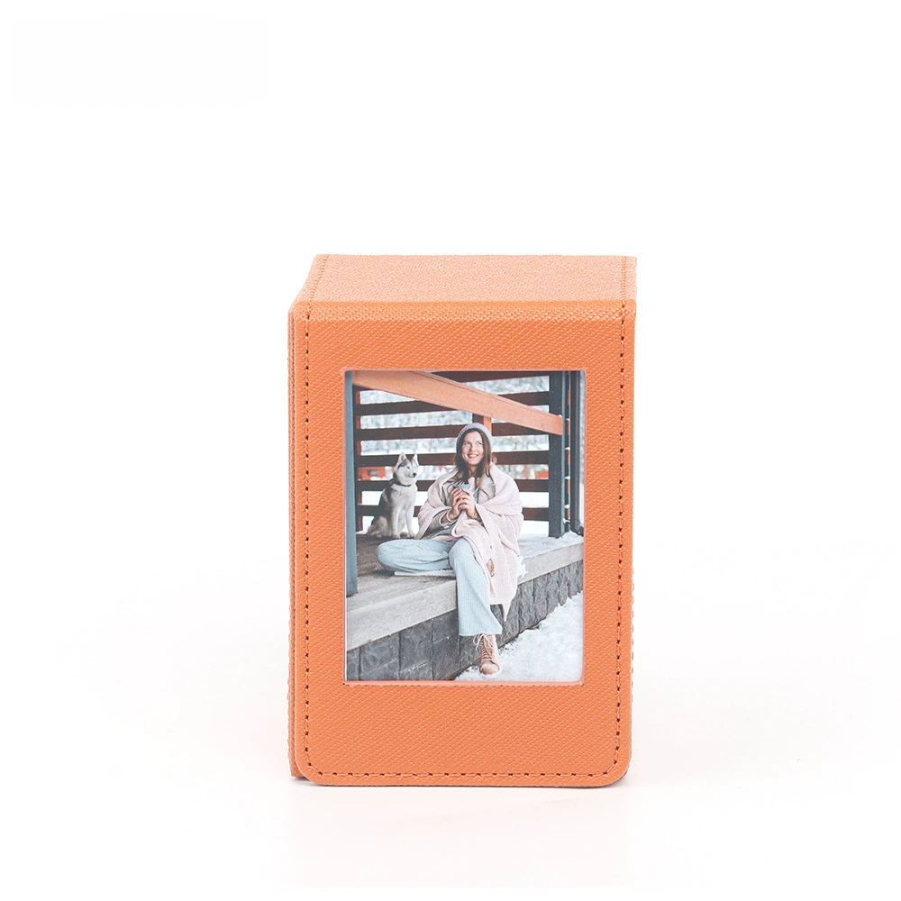 Коробка для хранения фото, искусственная кожа PU, подставка под Polaroid 3 дюйма, большой объём, органайзер для карт и фото