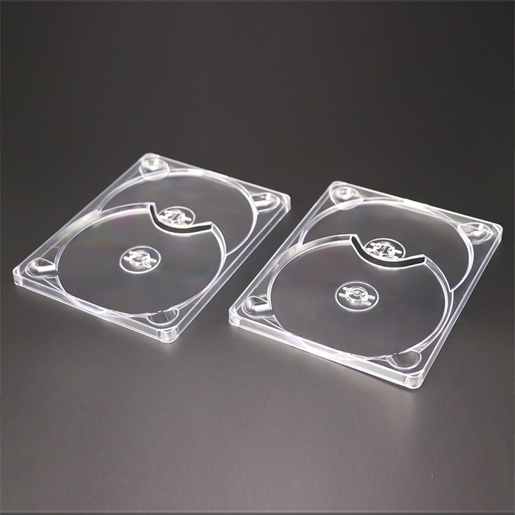 供应9mm透明双碟CD托盘DVD托盘2-Bluray TRAY盒