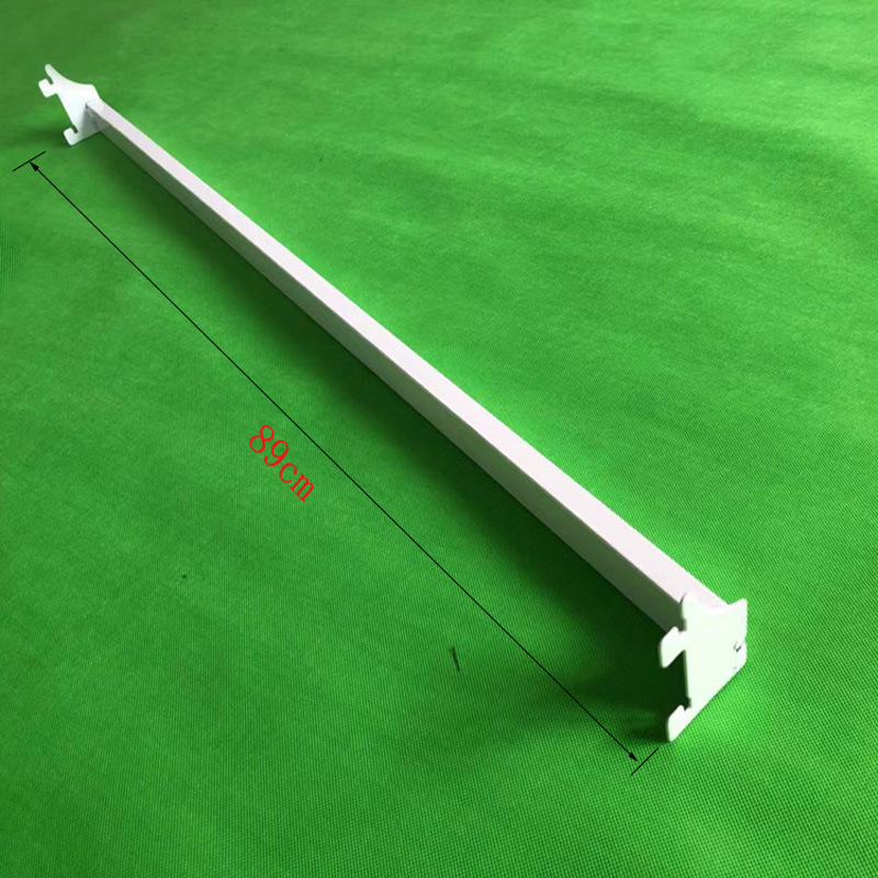 Gancho de acero cuadrado gancho de una sola línea gancho de tubo cuadrado gancho blanco gris gancho bayoneta 15MM gancho de viga estante de supermercado