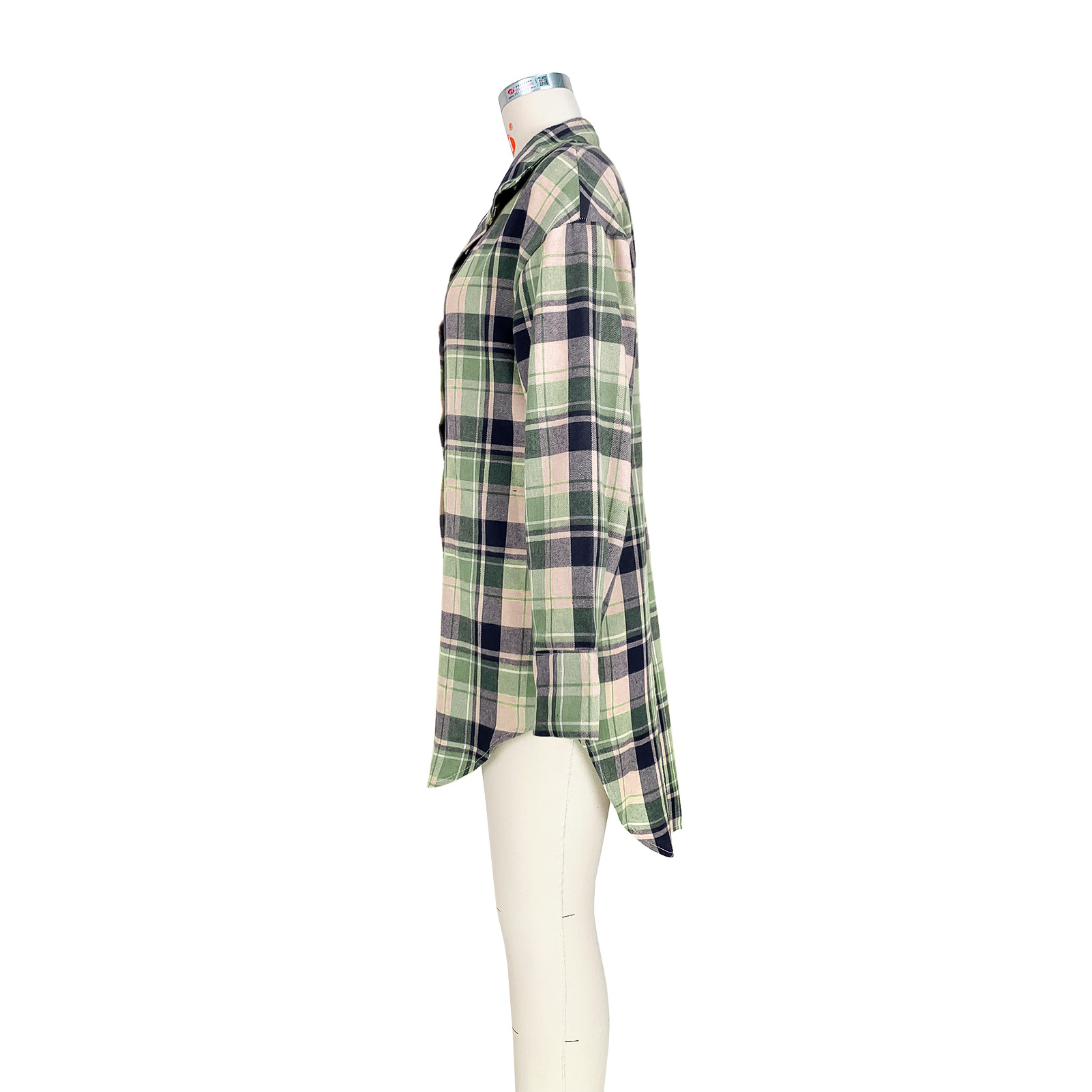Women Clothing Comfortable Cotton Plaid Coat Shirt Dress 8 Women Clothing Comfortable Cotton Plaid Coat Shirt Dress