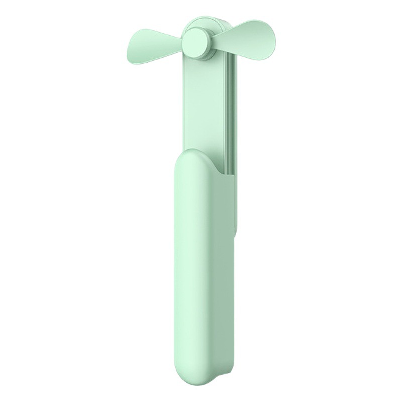 Ventilador de mano pequeño, portátil, compacto, mini, retráctil, ventilador recargable por USB, silencioso, para escritorio de oficina.