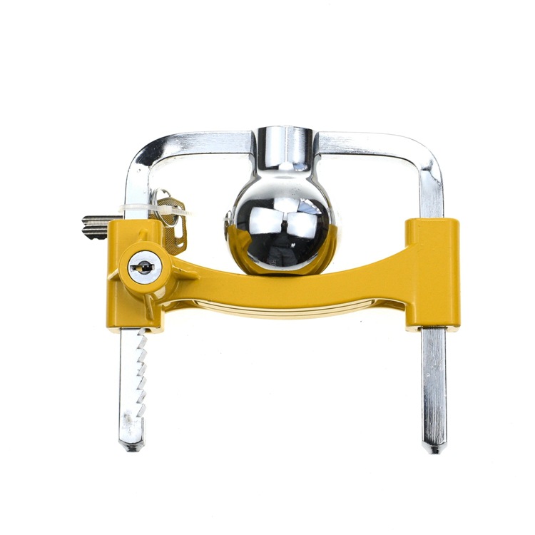 Cerradura de remolque en stock para venta directa, cerradura de cesta, equipo de tráfico, dispositivos de bloqueo de remolque, cerradura de cubierta de bola de alta calidad, accesorios de bloqueo.