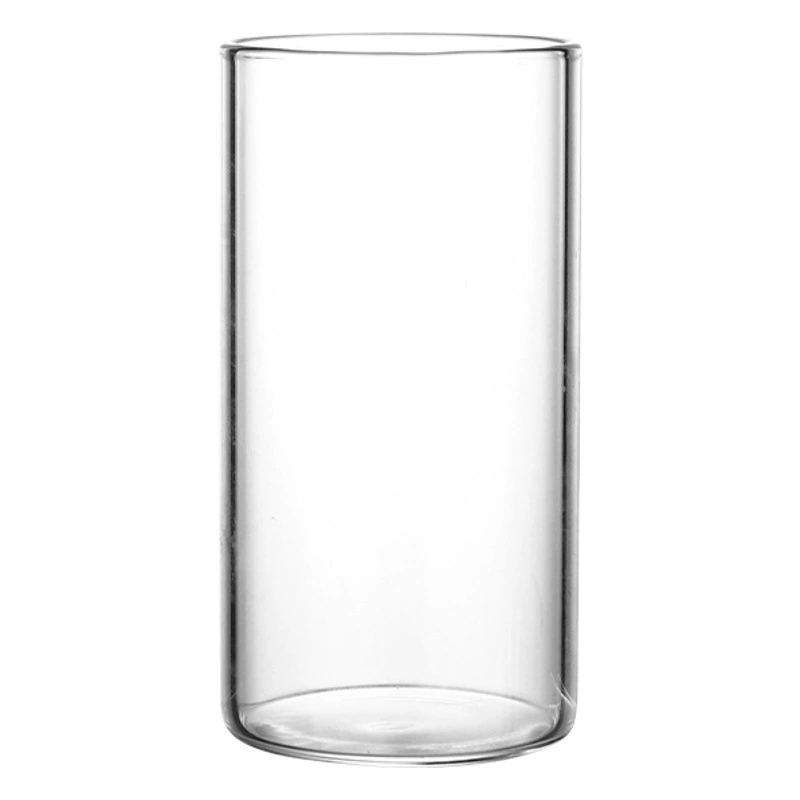 Круглая стеклянная чашка для холодных напитков чашка для лимонной воды высокотемпературная чашка для зеленого чая Прозрачная чашка для молока прямая чашка для сока чашка для завтрака