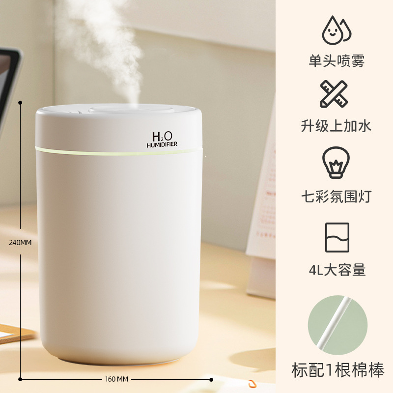 Hogar humidificador dormitorio Mute gran capacidad niebla escritorio humidificador purificación de aire materno y niño aromaterapia máquina regalo