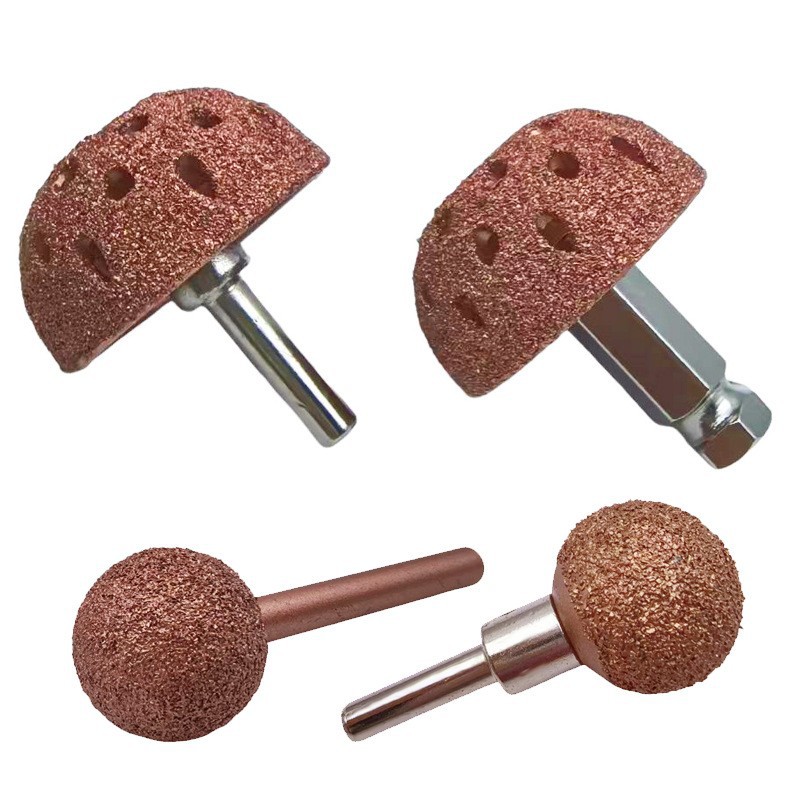 跨境补胎工具套装低速碗式磨头头补胎压轮滚轮各种磨头塑料滚轮