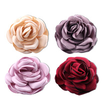 5CM新娘婚纱头饰布花厂家服装配件花朵韩版花片窗帘婚庆节日假花