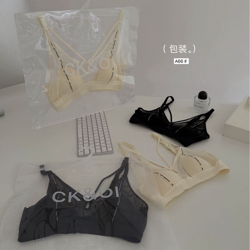 CK & OI A66# French Oxygen Sense Rabbit Ear BRA Thin Light Luxury Mesh Bra Thin Underwear CK & OI A66# French Oxygen Sense Rabbit Ear BRA Thin Light Luxury Mesh Bra Thin Underwear