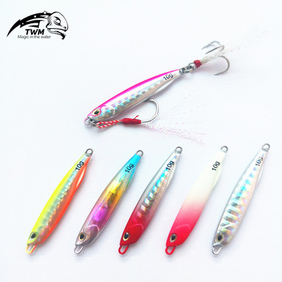 Road sub- iron plate Long shot Metal Sequins Alice mouth Perch bait Lure Go fishing freshwater Fishing Road sub-