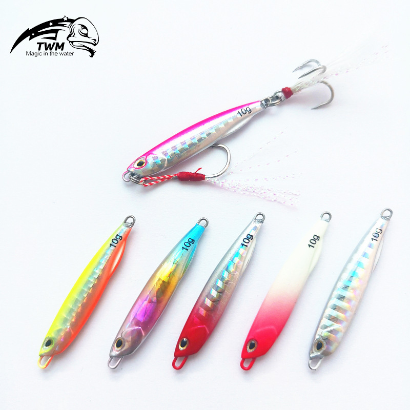 Road sub- iron plate Long shot Metal Sequins Alice mouth Perch bait Lure Go fishing freshwater Fishing Road sub-