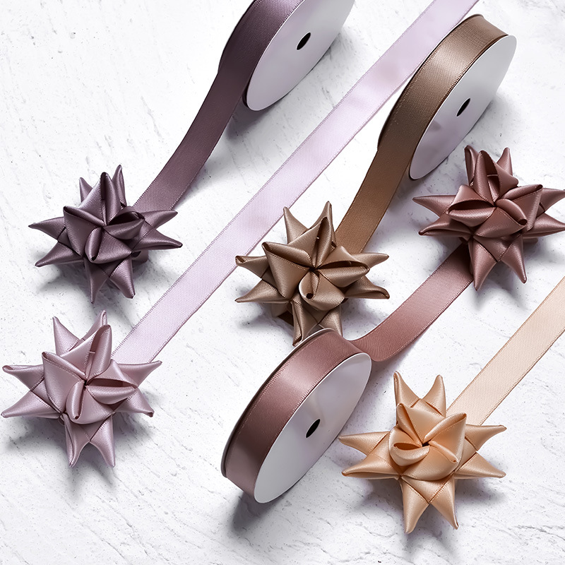 Corea del Sur cinta de color arco material ramo embalaje accesorios de ropa cinta Yao Ming cinta de satén brillante de doble cara