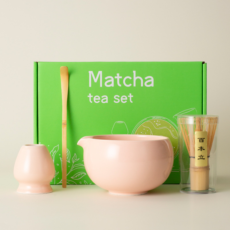 抹茶セット道具 陶器抹茶碗 茶筅 抹茶粉 百本立 茶道具付属品 茶道セット|undefined