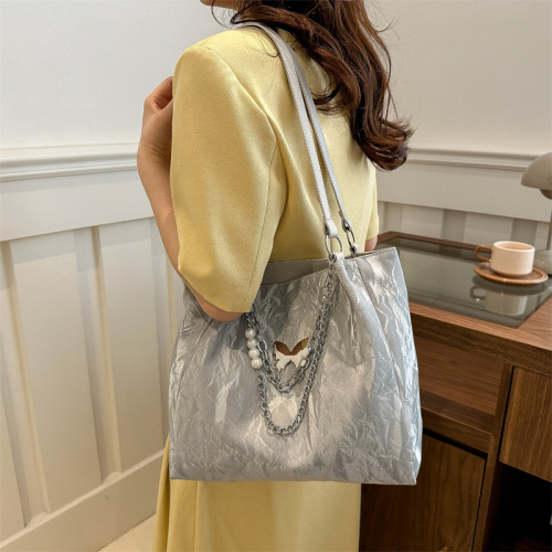 Large capacity armpit bag for women 2024 new fashion aesthetic casual butterfly handbag aesthetic tote bag