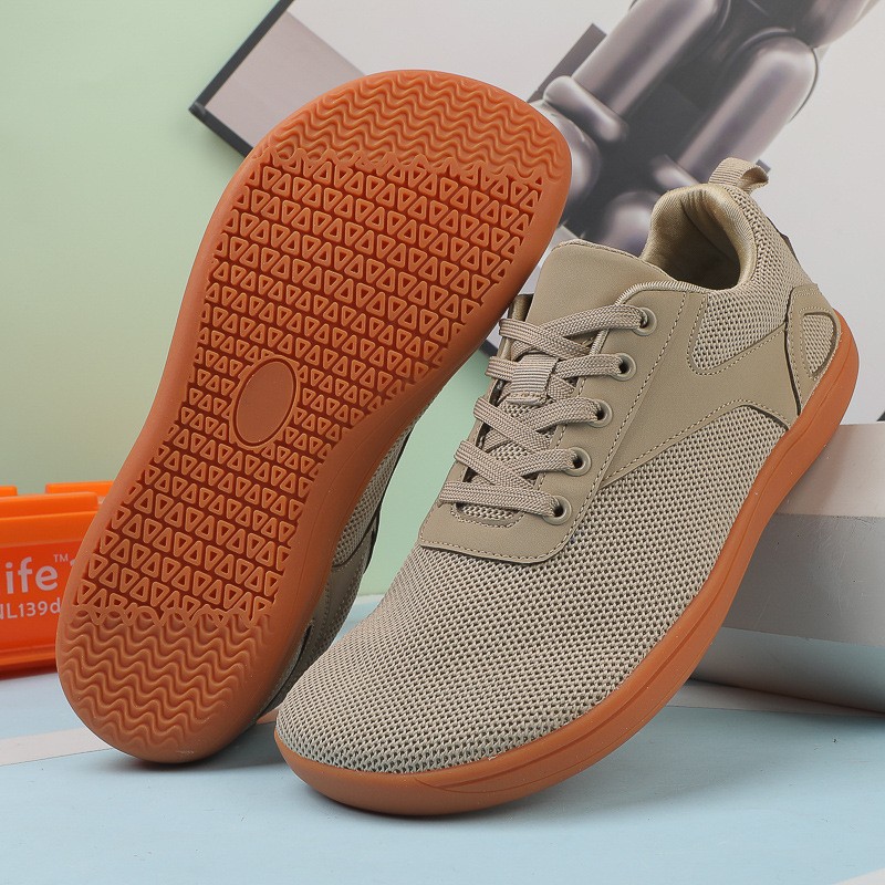 Nuevos zapatos casuales transfronterizos de cabeza ancha descalza con suela suave antideslizante zapatos deportivos transpirables para caminar zapatos de ejercicio para correr en bicicleta