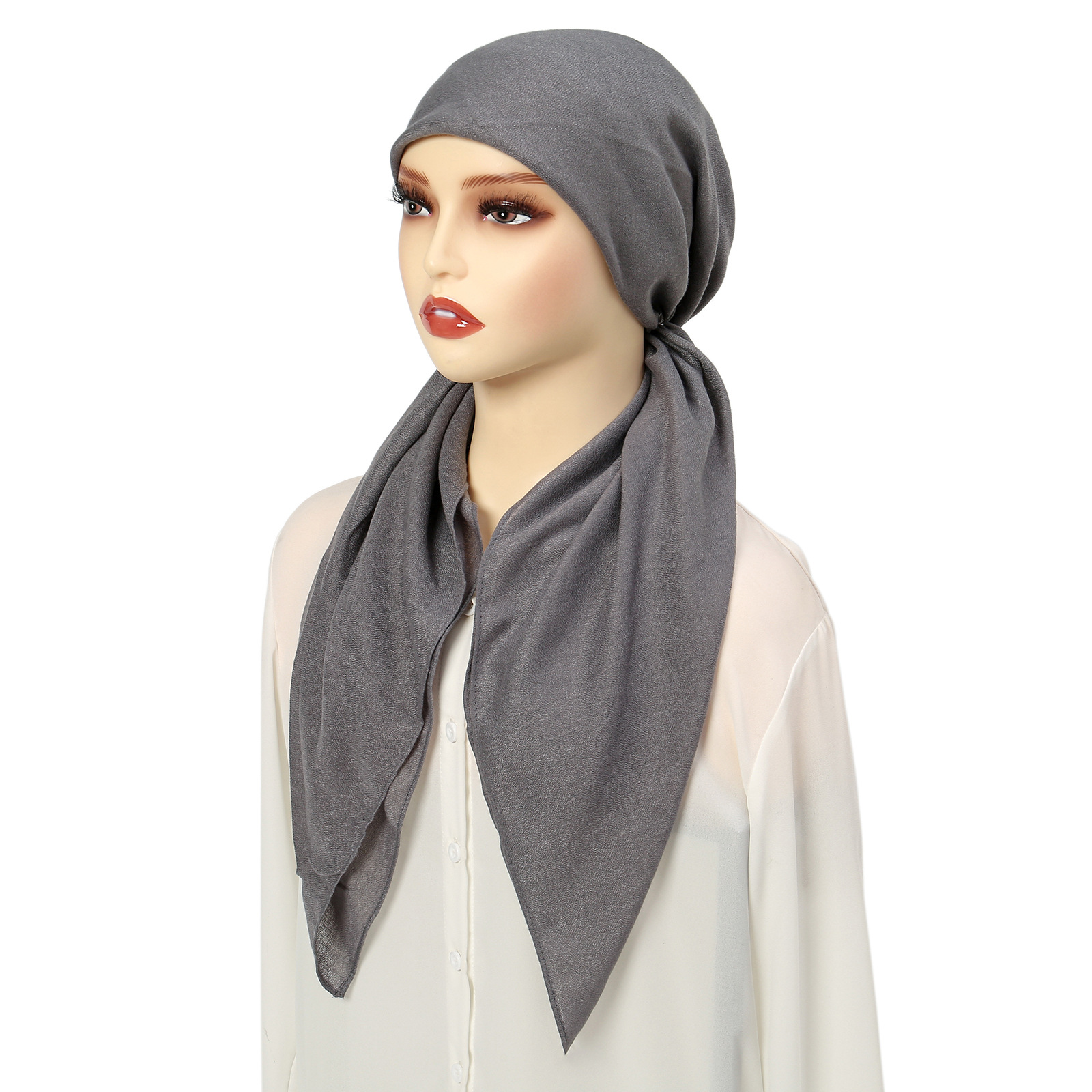 95g Weight Hijab Hats Type Daily, Street Occasion Polyester Material Solid Color Pattern All Seasons Season Women's Gender Classic Style Style Eaveless Rim Women's Classic Style Solid Color Polyester Hijab 8