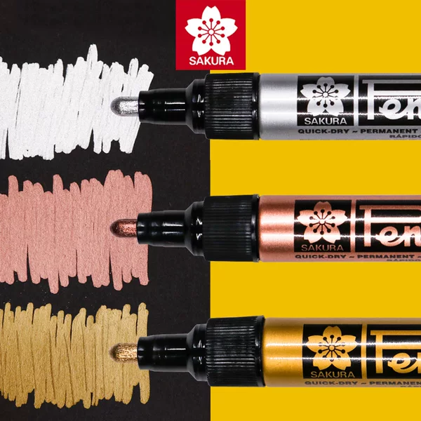 Japanese Cherry Blossom Paint Pen High-Gloss Pen Signature Marker Gold Silver White Red Gold Copper Waterproof Hand-Painted Marker Pen
