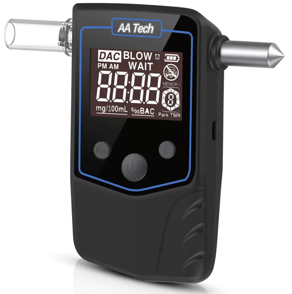 厂家直供AA1698半导体酒精测试仪吹气式高精度酒精检测仪iBACheck