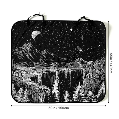 Car seat towel cover, rear Universal seat cover - hpcd142-150x140cm