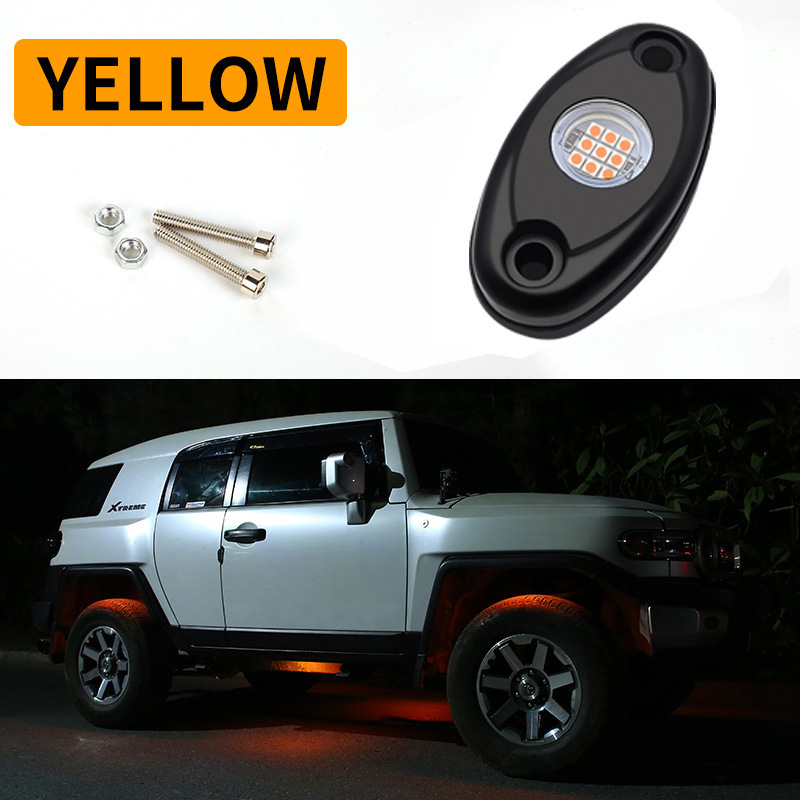 lámpara de chasis de automóvil de aleación de aluminio tanque todoterreno lámpara de red LED de goteo de pegamento multicolor chasis lámpara de modificación image 8