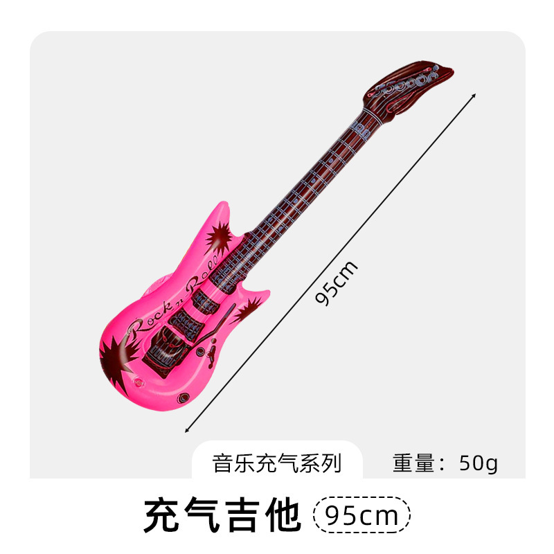 インフレータブル楽器バルーンヨーロッパとアメリカのステージ楽器小道具インフレータブルマイクギターサックスパーティー楽器 pvc|undefined