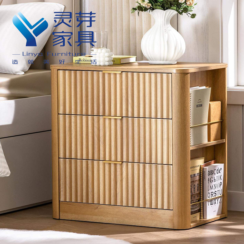 Mesita de noche personalizada transfronteriza con luces LED, recargable, pequeña, sencilla, moderna, para el hogar