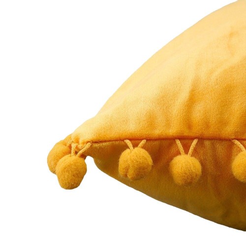 Velvet Pillowcase Fur Ball Waist Support WISH Factory