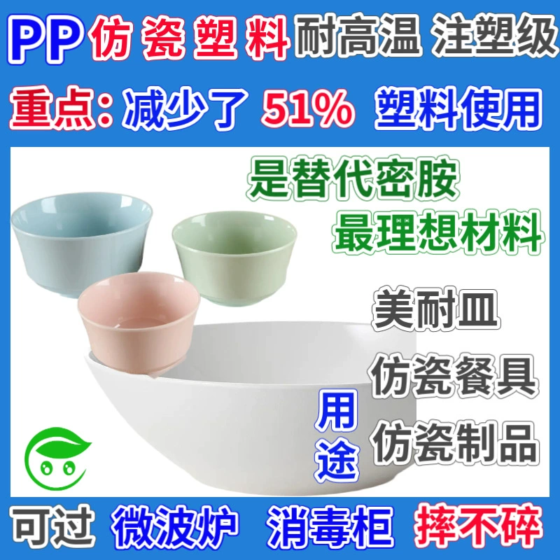 ПП фарфороподобный пластик, устойчивый к высоким температурам, посуда для инъекций, специальная полипропиленовая пластиковая посуда, устойчивая к падению, посудомоечная машина для микроволновой печи