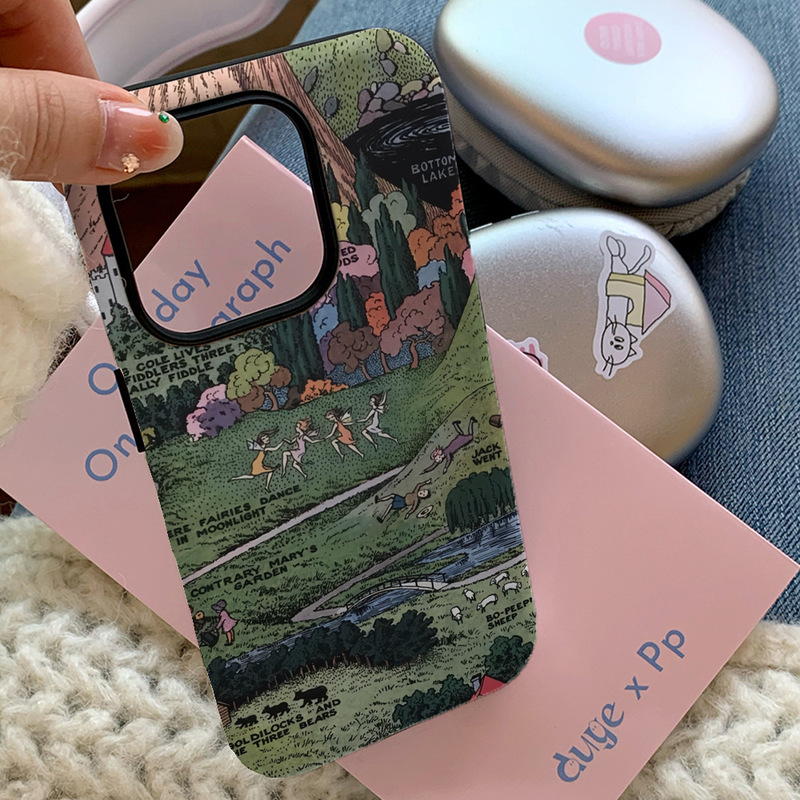 Poetic European Film Magnetic Suction Two-in-One Phone Case for Apple 16pro 15/14/13/12 Soft Shell Hard Shell