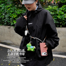 日系多功能手机挂绳手工编织斜挎挂脖时尚潮流ins风手机链手腕绳