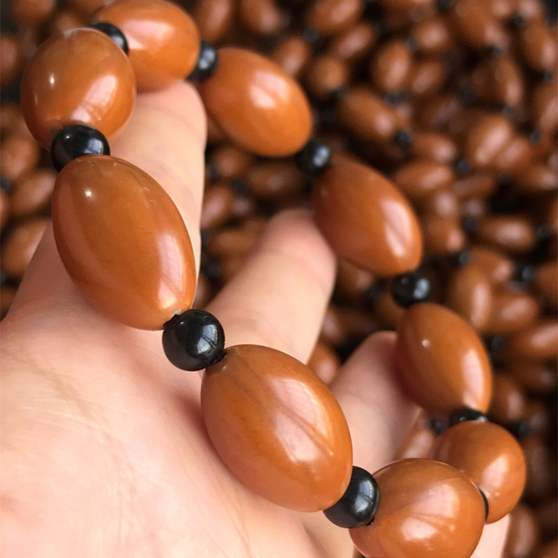 Olive Nuclear Bead Bracelet Short Round Red Oil Olive Hu Hand-Engraved Women's Olive Nuclear Bead Bracelet Factory Price 5