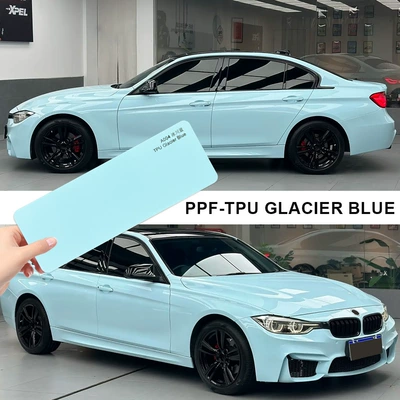Axxpel Glacier Blue Tpu Car Paint Color Change Color Film Protective Film Ppf Thermal Repair Scratch Repair