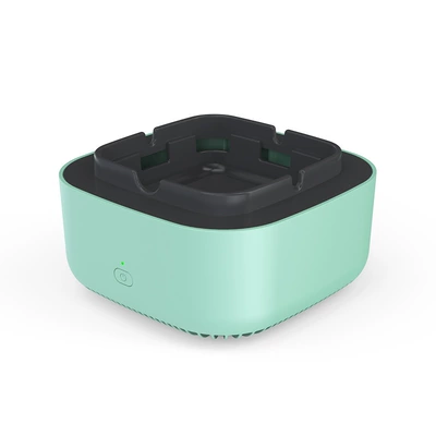 Negative ion car electronic ashtray air purifier car aromatherapy anti-fly ash personalized smoke odor remover gift (Hava təmizləyiciləri) - ts08-green-first-generation-dry-battery-english-cross-border