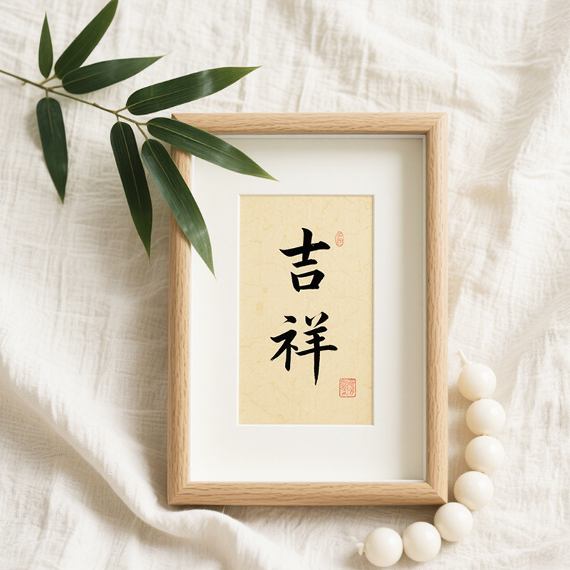 桌面摆件书法字挂画学习5寸6寸7寸8寸10寸挂画相框摆台装饰礼物框|undefined