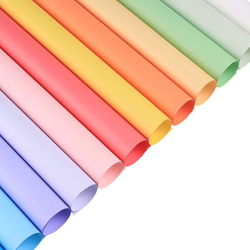 Xiyu 8 seda grueso papel de color sólido simple estilo coreano ramo impermeable papel de embalaje material de bricolaje hecho a mano lote de material de floristería