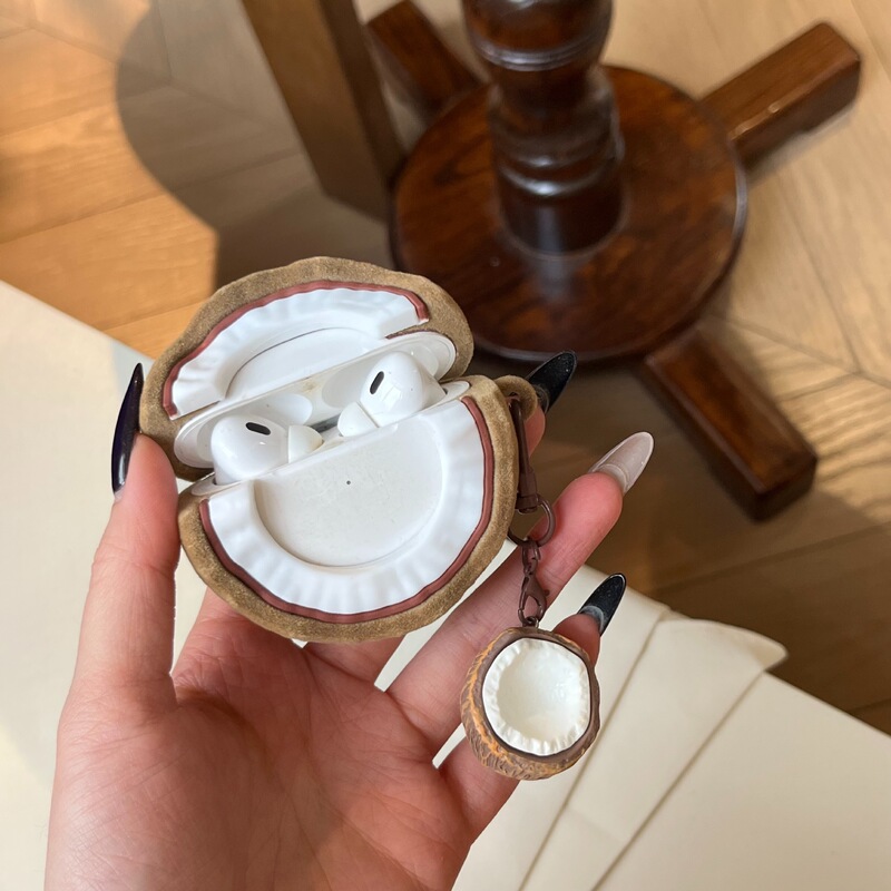 Simulated Coconut Shell Suitable for AirPods 4Th Generation Apple Wireless Bluetooth Headphone Case Pro1/2/3/4Th Generation Protective Case Simulated Coconut Shell Suitable for AirPods 4Th Generation Apple Wireless Bluetooth Headphone Case Pro1/2/3/4Th Generation Protective Case