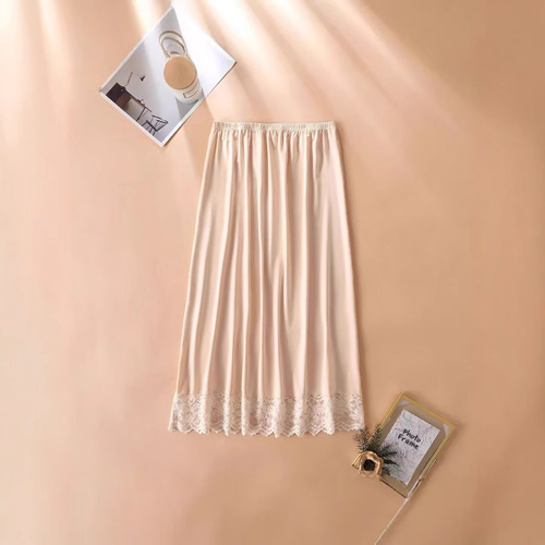2025 Anti-see-through Lace Underwear Skirt Anti-static Underwear A-line Skirt Knee-length Liner Skirt