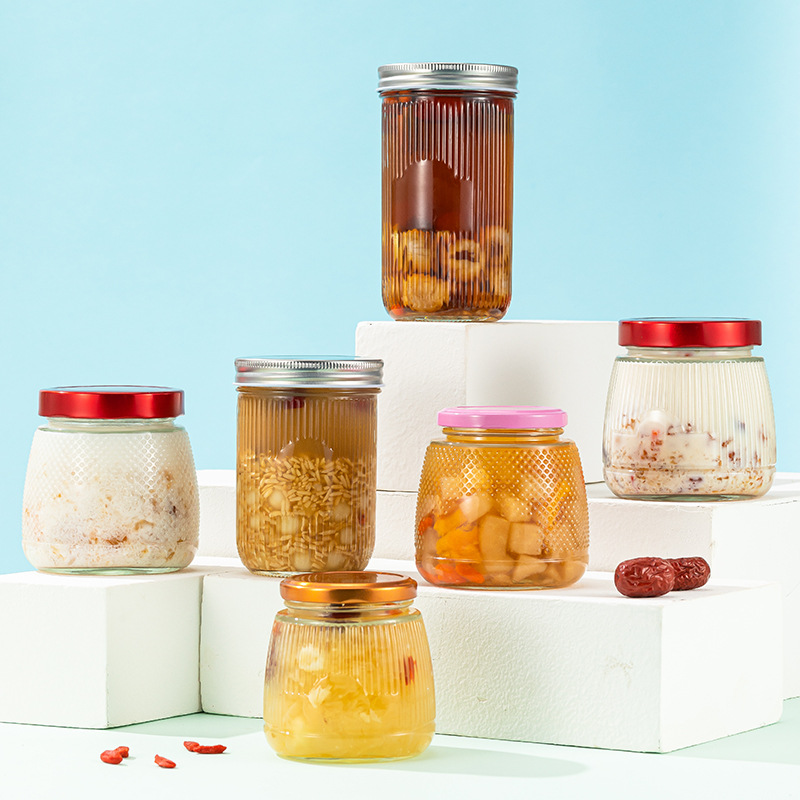 现货供应可蒸煮耐高温燕窝分装瓶加厚玻璃食品瓶鲜炖花胶鱼胶瓶